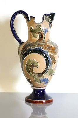 Lot 28 - A Doulton Lambeth stoneware ewer