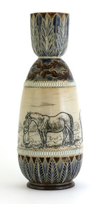 Lot 11 - A Doulton Lambeth stoneware vase