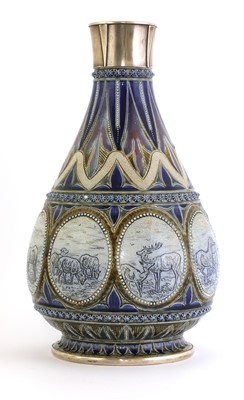 Lot 31 - A Doulton Lambeth stoneware vase