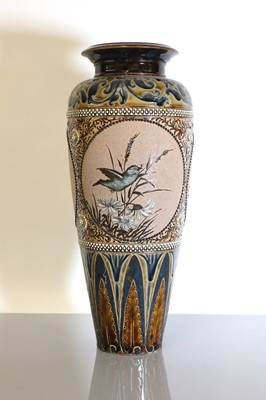 Lot 47 - A Doulton Lambeth stoneware vase