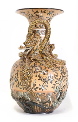 Lot 98 - A Doulton Lambeth stoneware vase