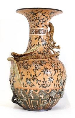 Lot 98 - A Doulton Lambeth stoneware vase