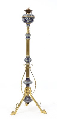 Lot 97 - A Doulton Lambeth stoneware standard lamp