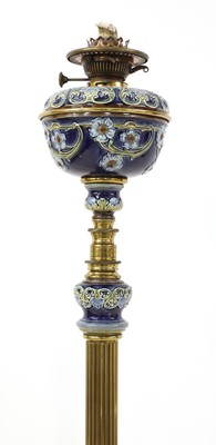 Lot 97 - A Doulton Lambeth stoneware standard lamp