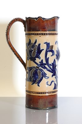 Lot 11 - A Royal Doulton stoneware 'Art Union of London' ewer