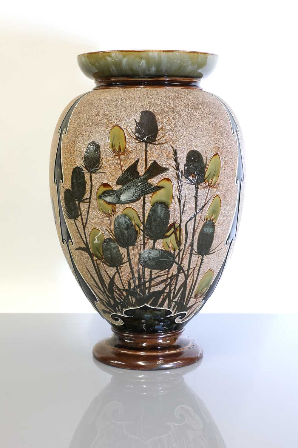 Lot 51 - A Doulton Lambeth stoneware vase