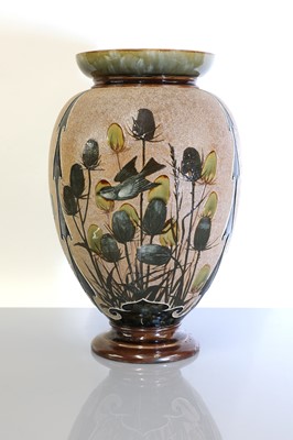 Lot 51 - A Doulton Lambeth stoneware vase