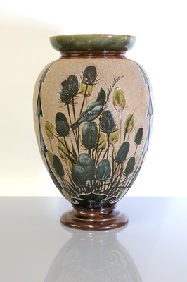 Lot 51 - A Doulton Lambeth stoneware vase
