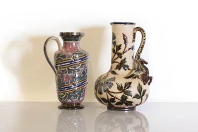 Lot 84 - A Doulton Lambeth stoneware ewer