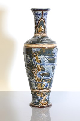 Lot 87 - A Doulton Lambeth stoneware vase