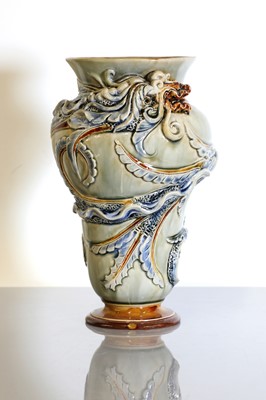 Lot 75 - A Doulton Lambeth stoneware vase
