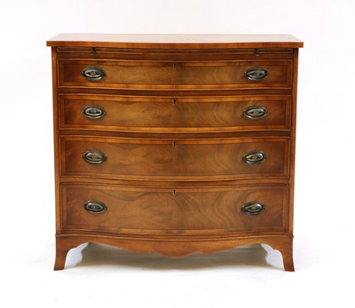 Lot 516 - A George III style mahogany bachelors chest