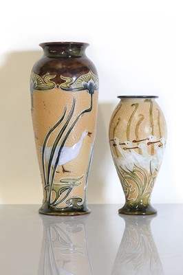 Lot 53 - A Doulton Lambeth stoneware vase