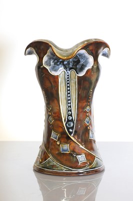 Lot 78 - A Doulton Lambeth stoneware vase