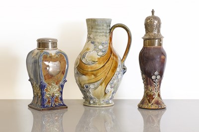 Lot 13 - A Doulton Lambeth stoneware jug