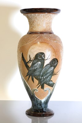 Lot 57 - A Doulton Lambeth stoneware vase