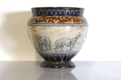 Lot 33 - A Doulton Lambeth stoneware jardinière