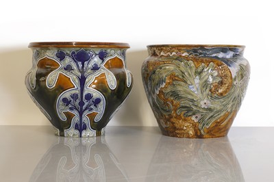 Lot 14 - A Doulton Lambeth and a Royal Doulton jardinière