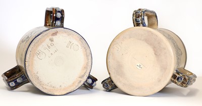 Lot 24 - Two Doulton Lambeth stoneware tygs