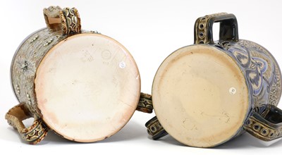Lot 80 - Two Doulton Lambeth stoneware tygs