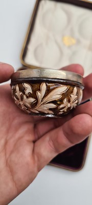 Lot 47 - A cased set of four Doulton Lambeth stoneware cruets