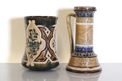 Lot 52 - Two Doulton Lambeth stoneware items