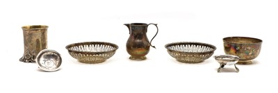 Lot 18 - A silver cream jug and sugar bowl