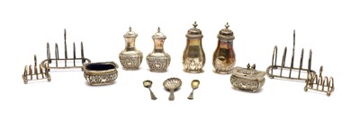 Lot 34 - A quantity of silver tableware