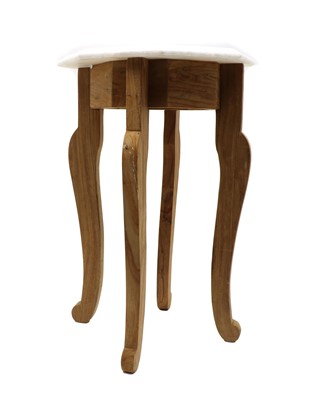 Lot 266 - A marble pieta dura topped side table