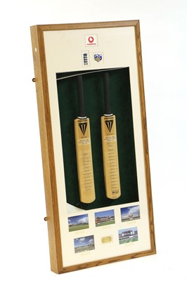 Lot 219A - A Framed Ashes 2001 Memorabilia