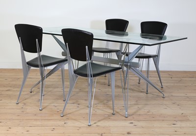 Lot 498 - A Fasem International dining table and four chairs
