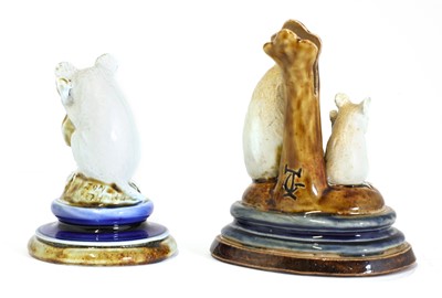 Lot 69 - A Doulton stoneware 'Mouse Musician' menu holder