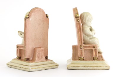 Lot 60 - A pair of Doulton Carrara menu holders