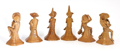 Lot 73 - Six Doulton stoneware 'Merry Musician' figures