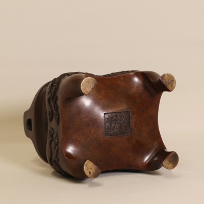 Lot 81 - A Chinese bronze censer