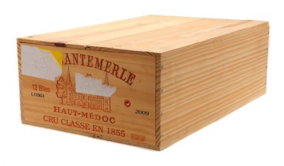 Lot 102 - Chateau Cantemerle, 5eme Cru Classe, Haut Medoc, 2009 (12, OWC)