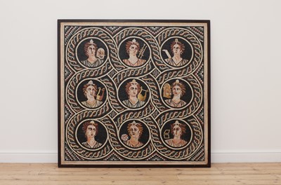 Lot 184 - A Roman-style mosaic panel