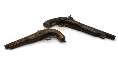 Lot 229A - A naval flintlock pistol