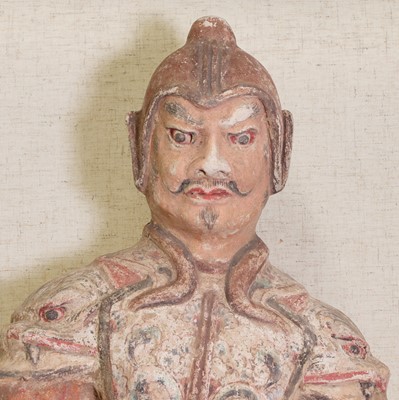 Lot 3 - A Chinese pottery figure