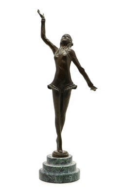 Lot 301A - A bronze model of a dancing girl