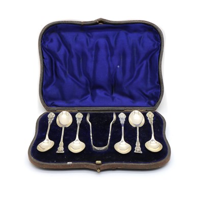 Lot 60 - A cased Victorian silver coffee set