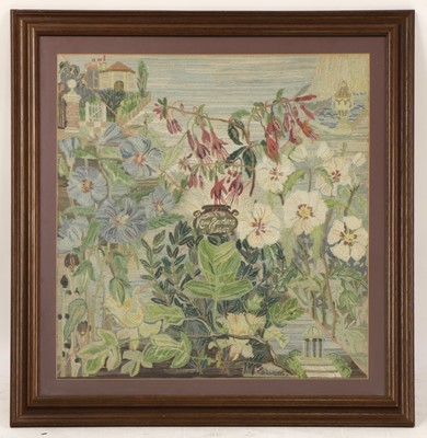 Lot 307 - A needlework tapestry of Kew Gardens