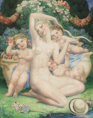 Lot 206 - Valentine Lecomte (French, b.1872)
