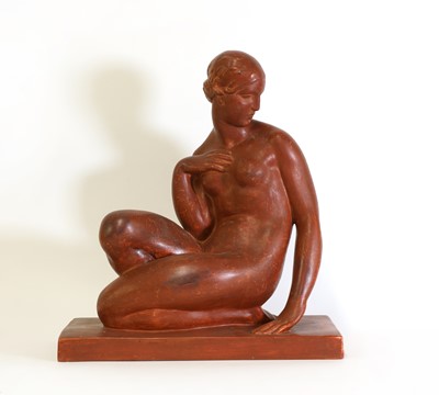 Lot 95 - A French Art Deco terracotta figure