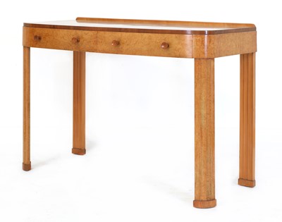 Lot 189 - An Art Deco burr maple and walnut serving table