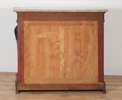 Lot 3 - A pair of First French Empire mahogany console tables