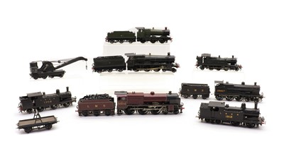 Lot 176 - Seven kit or scratch-built 00 gauge metal model locomotives