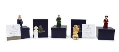 Lot 120 - A collection of five Royal Worcester snuffers