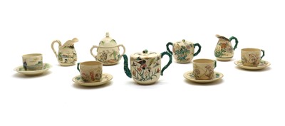Lot 81 - A collection of Japanese Satsuma tea wares