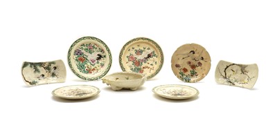 Lot 79 - A collection of Japanese Satsuma ware plates